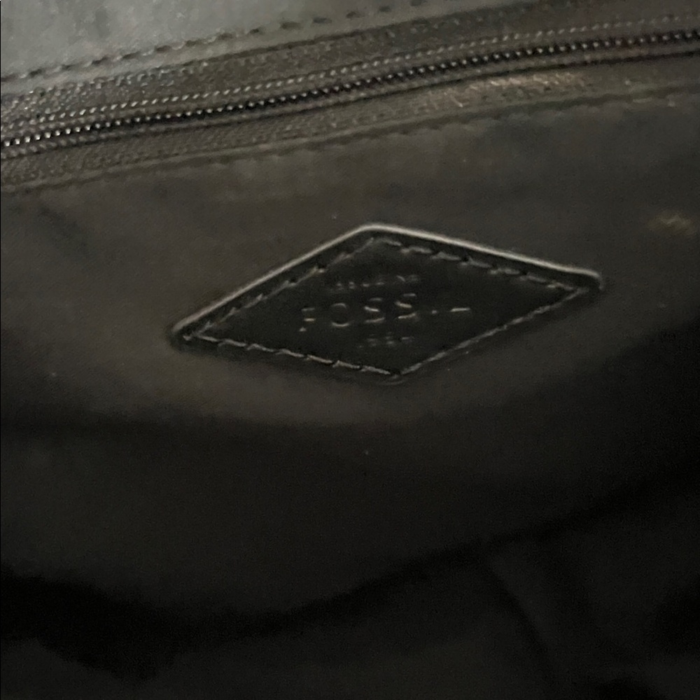 Fossil Black and Brown Patterned Backpack - image 7